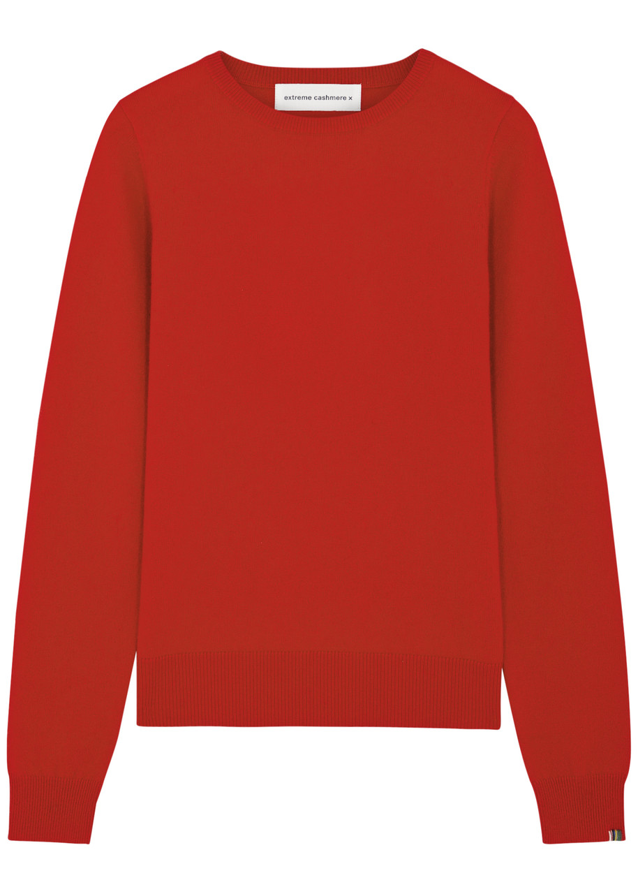 Extreme Cashmere N°41 Body Cashmere-blend Jumper In Red