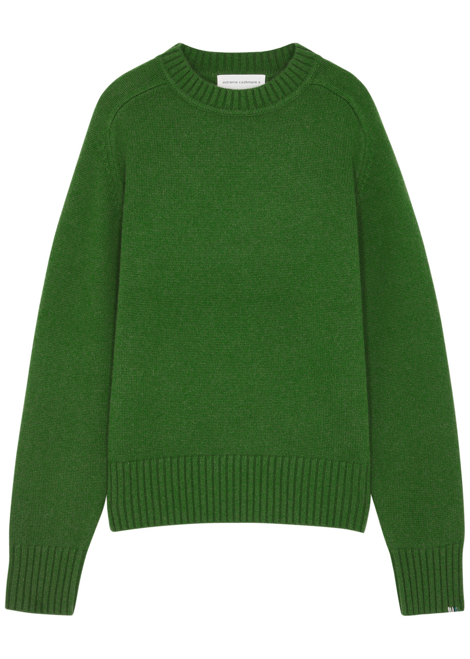 Extreme Cashmere N°123 Bourgeois Cashmere Jumper In Green