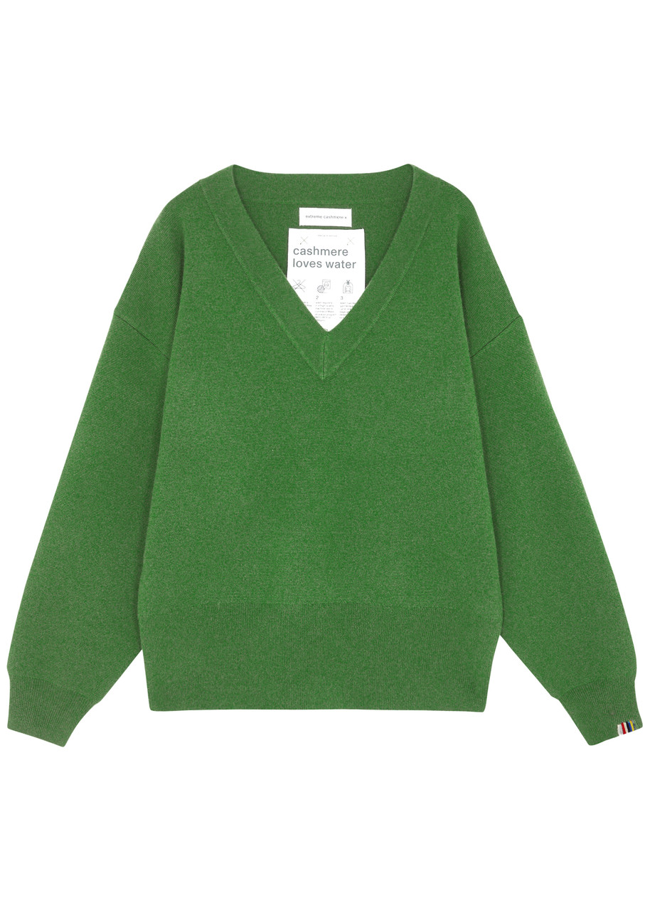Extreme Cashmere N°316 Lana Cashmere Jumper In Green
