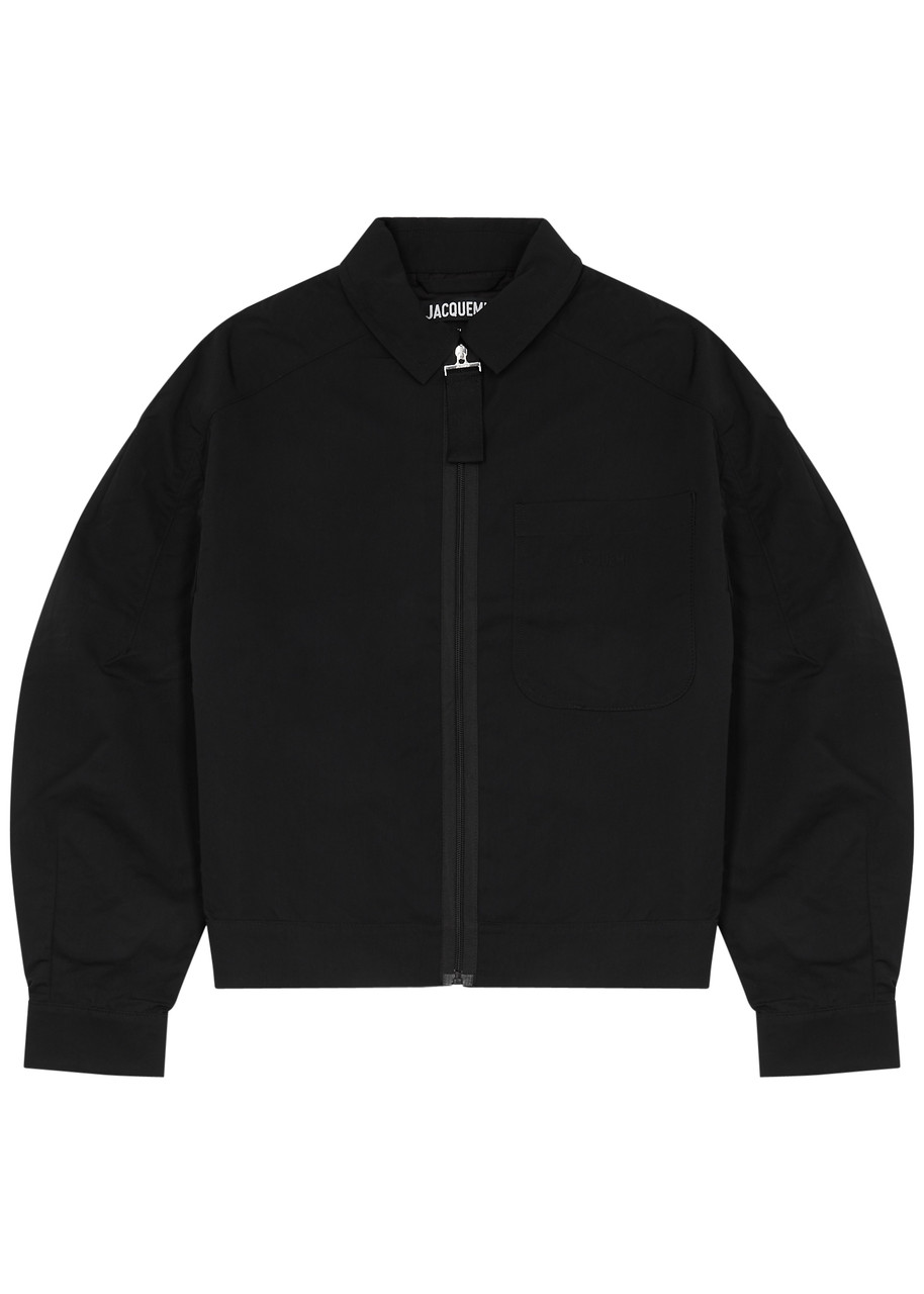 Jacquemus Le Blouson Linu Logo Nylon Jacket - Black - 52 (IT52 / XL) - 52 (IT52 /xl)