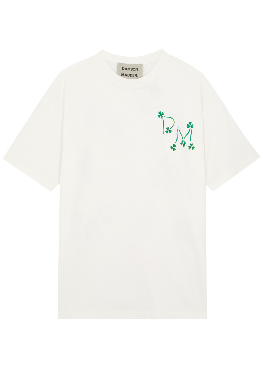 Damson Madder Love Objects Printed Cotton T-shirt - White