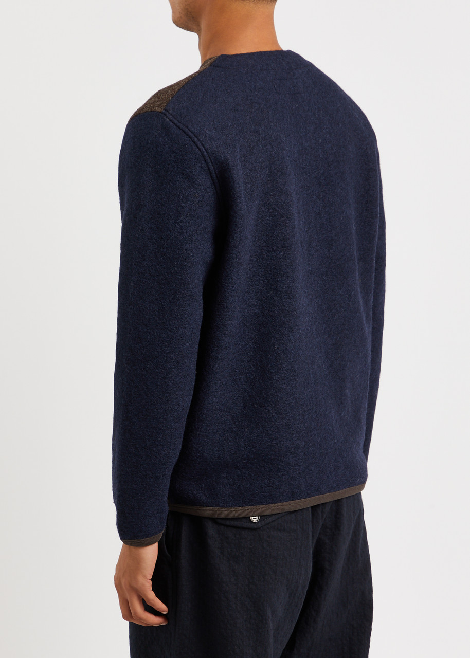  Universal Works Colour-blocked Wool-blend Jacket - Brown - M 
