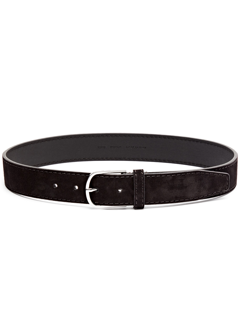 Slim braided leather belt – TOTEME