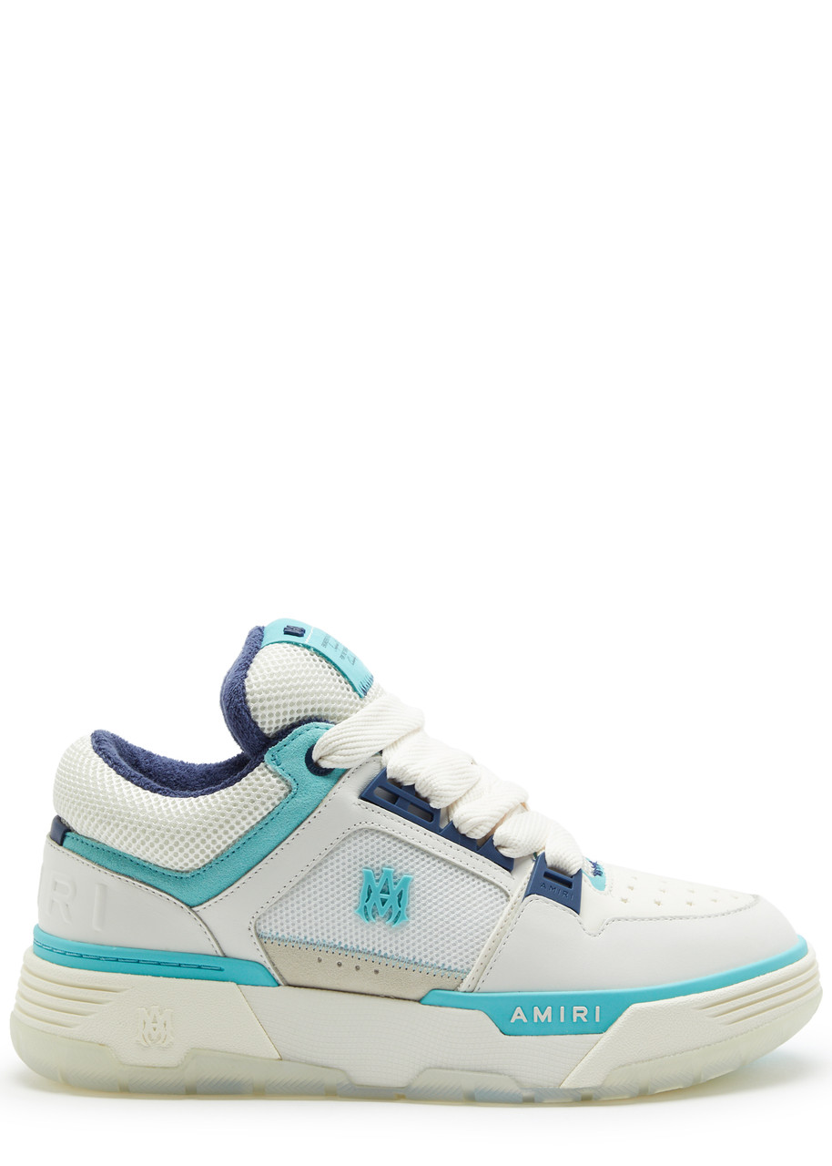 Shop Amiri Ma-1 Panelled Mesh Sneakers In Blue