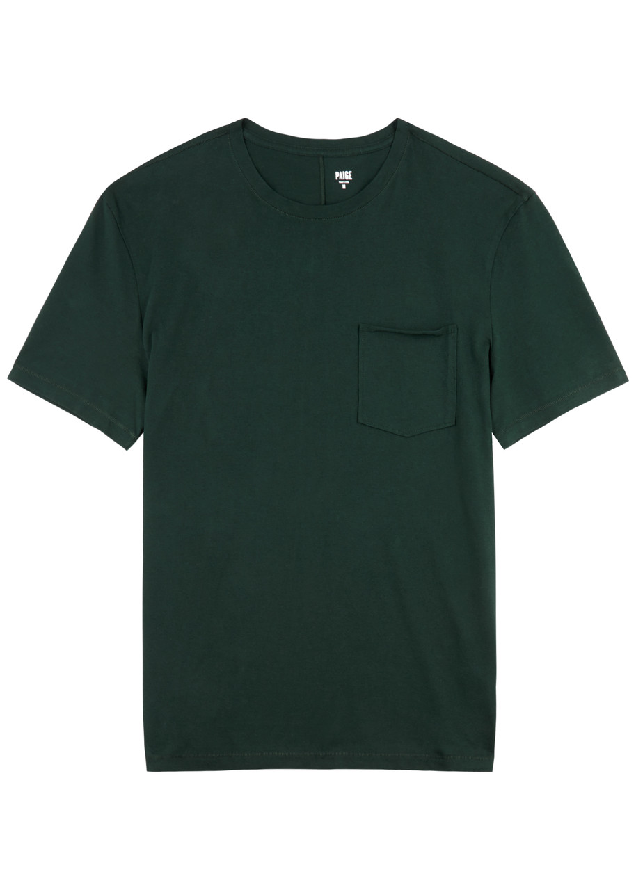 Paige Men's Ramirez Pigment-washed T-shirt In Green