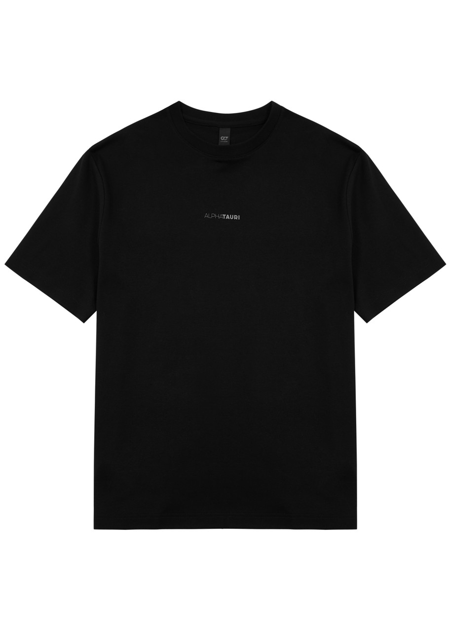 Alpha Tauri Janso Logo Cotton T-shirt In Black