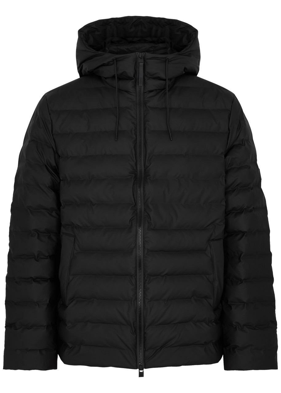 Rains Lohja Quilted Rubberised Jacket - Black - XL