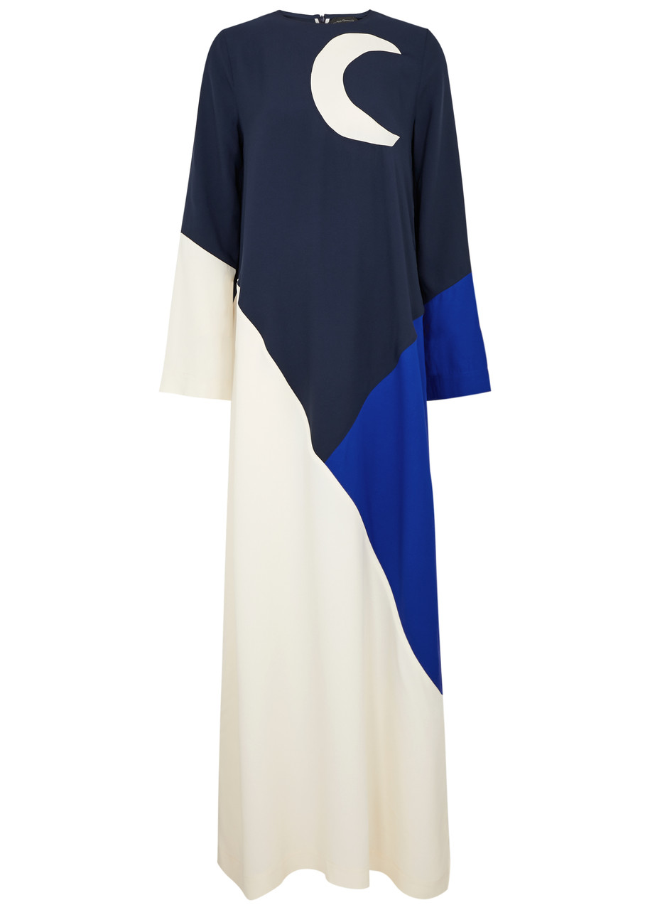 Taller Marmo Nubian Colour-blocked Maxi Dress In Multicoloured