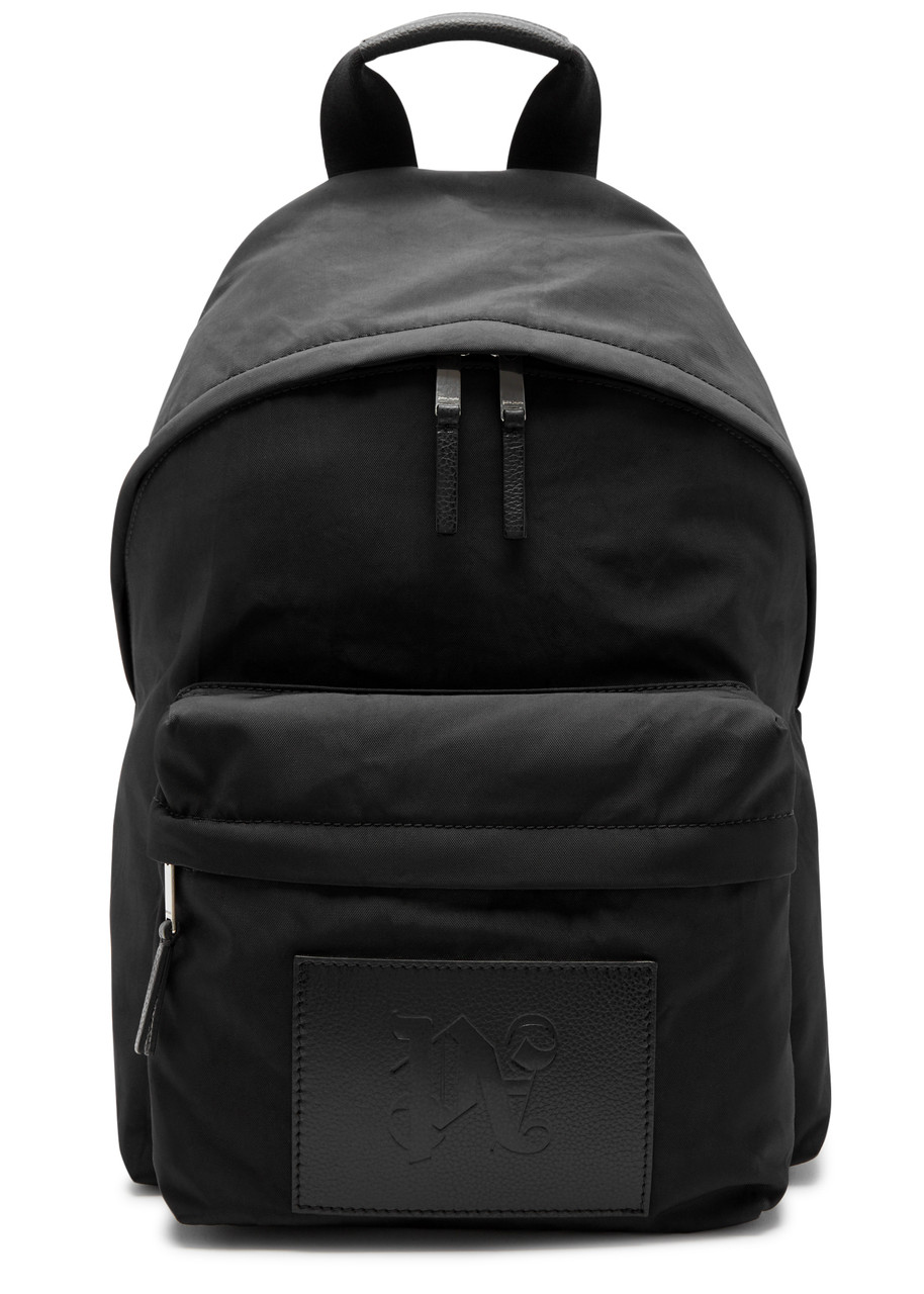 Palm Angels Canvas Backpack In Black
