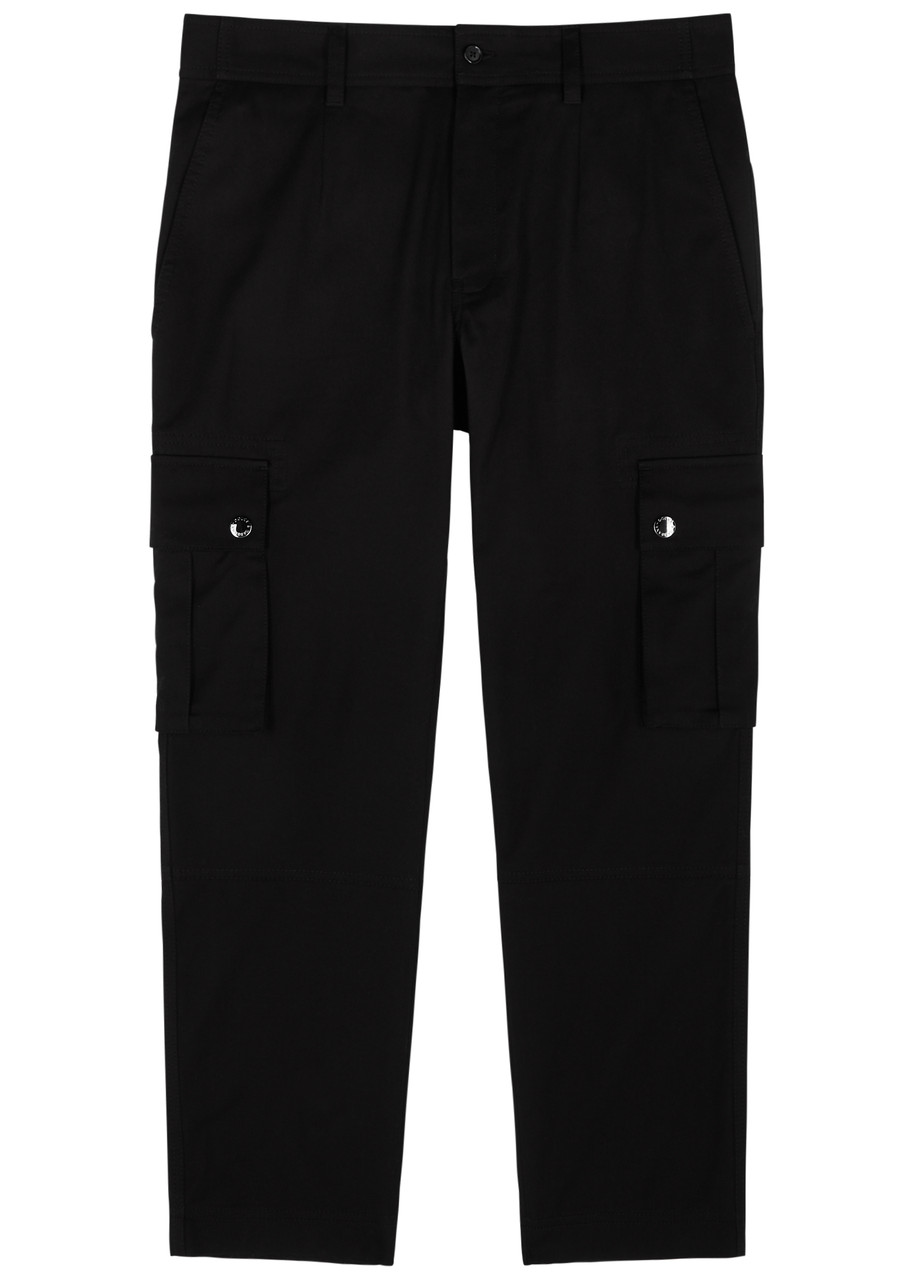 Dolce & Gabbana Stretch-twill Cargo Trousers In Black