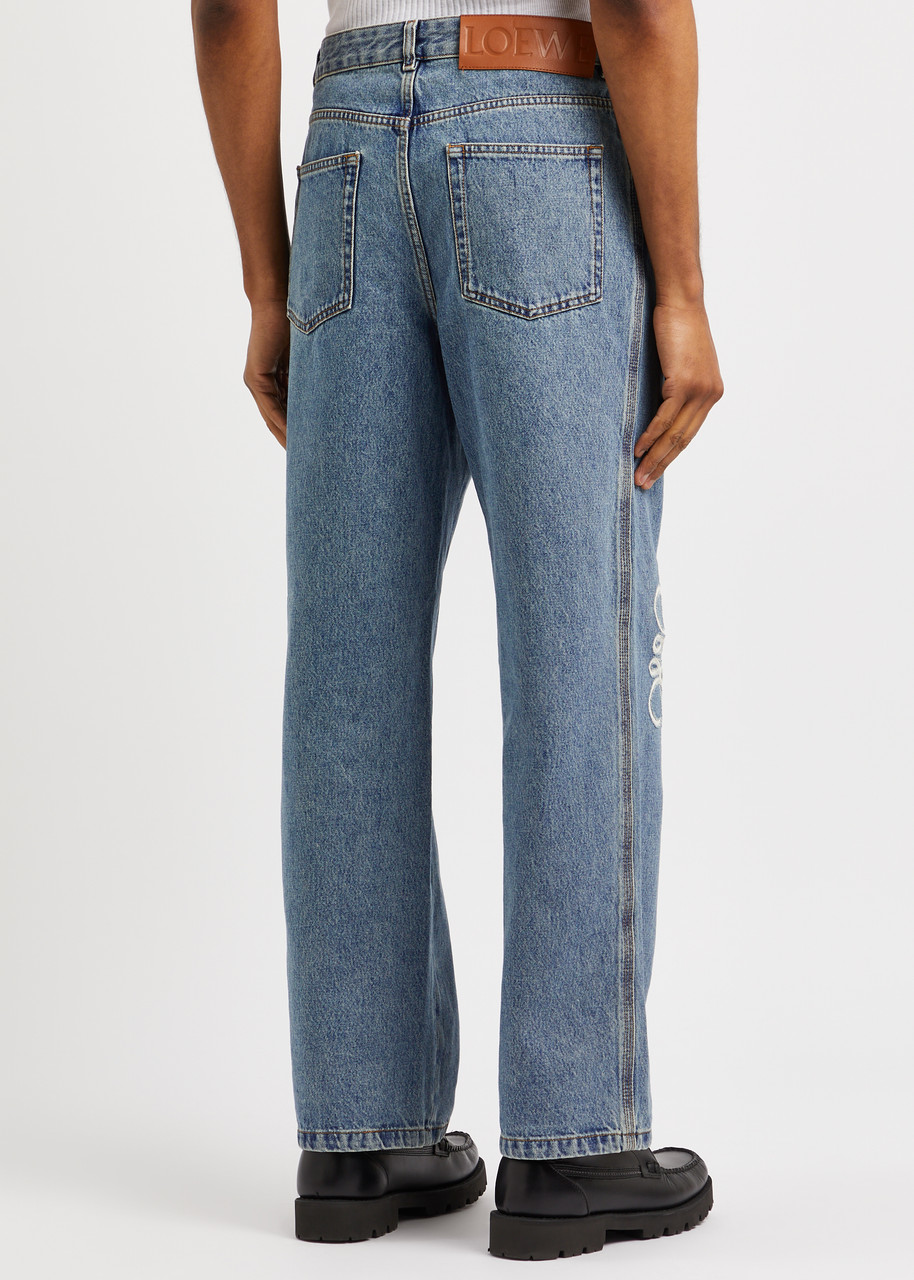  Loewe Anagram Straight-leg Jeans - Blue - 48 (it48 / M) 