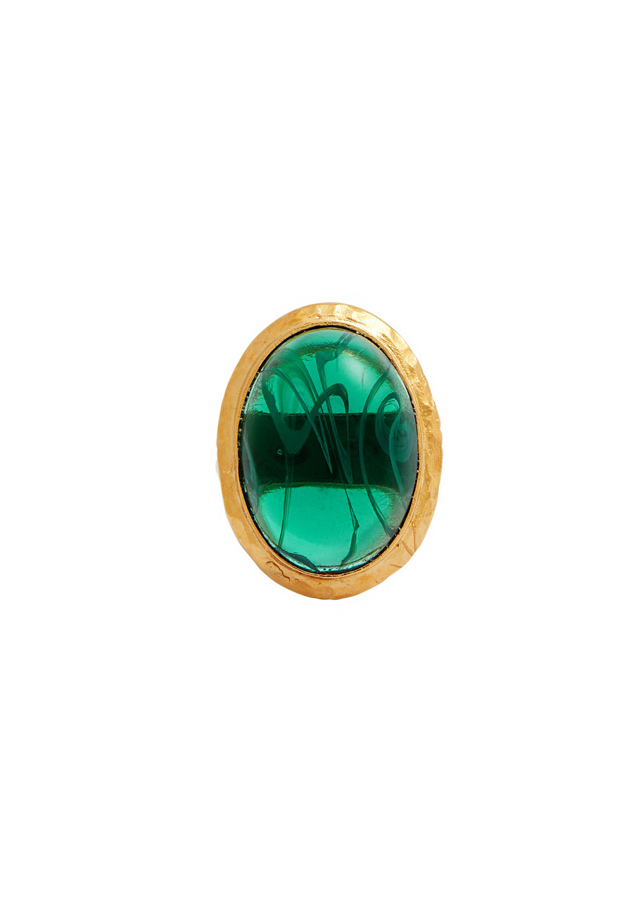 Kenneth Jay Lane Stone-embellished Ring - Green - One Size
