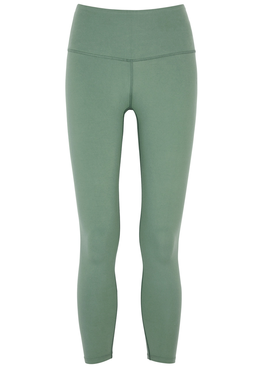 Shop Varley Let's Move High 25 Stretch-jersey Leggings In Dark Green