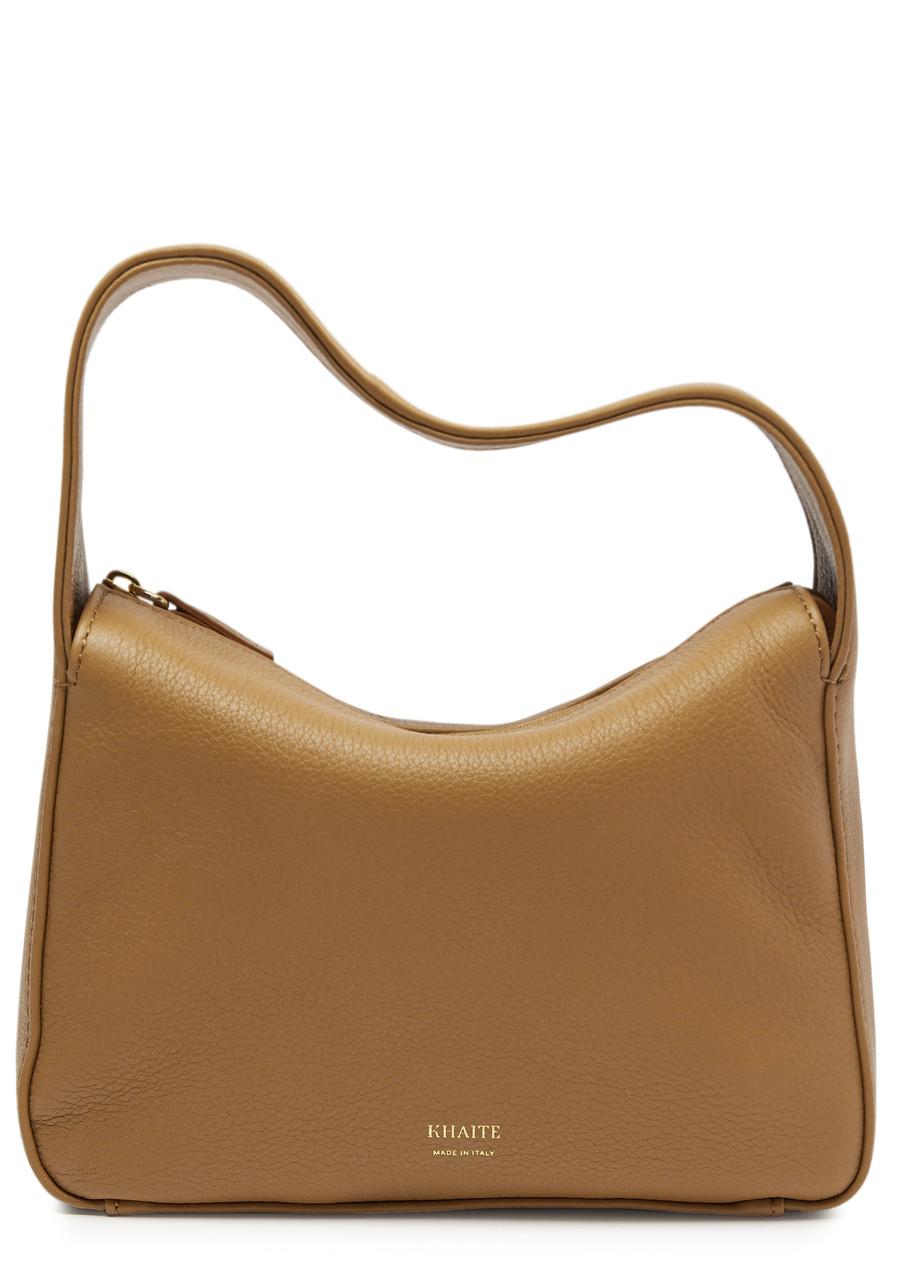Khaite Elena Small Leather top Handle bag - Tan - One Size