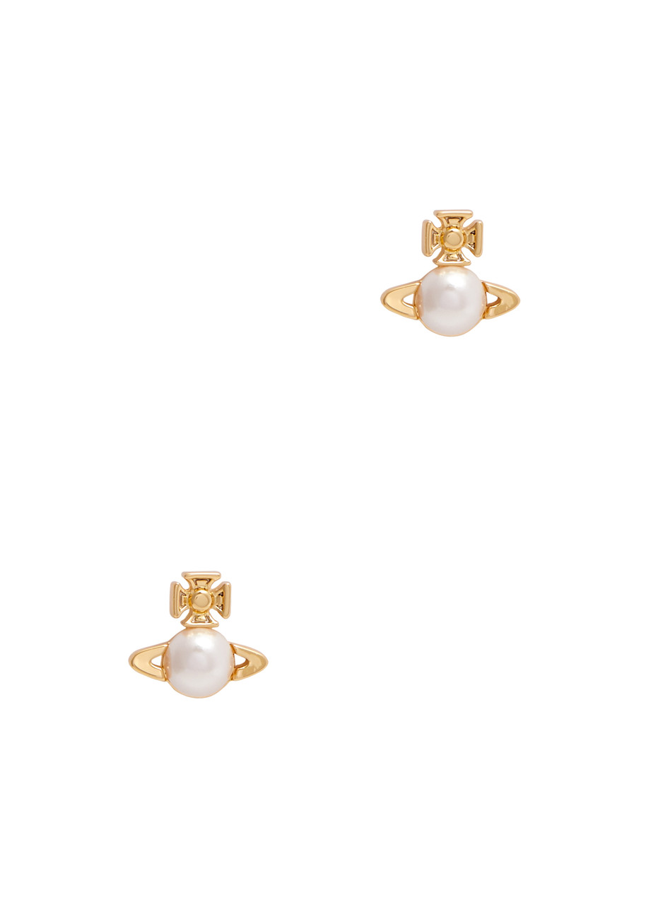 Vivienne Westwood Balbina Orb-embellished Stud Earrings In Gold