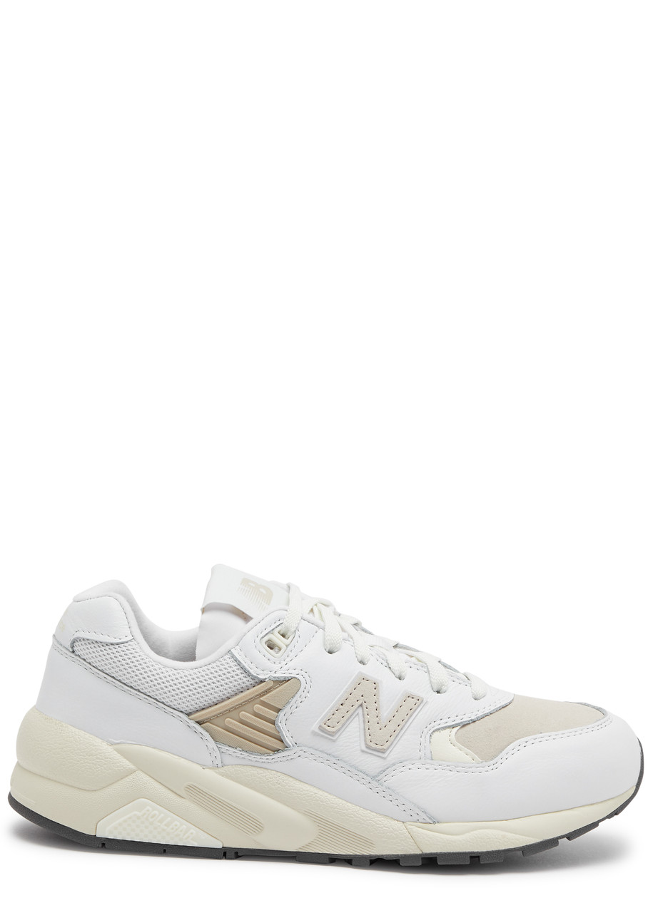 New Balance 580 Panelled Leather Sneakers In White
