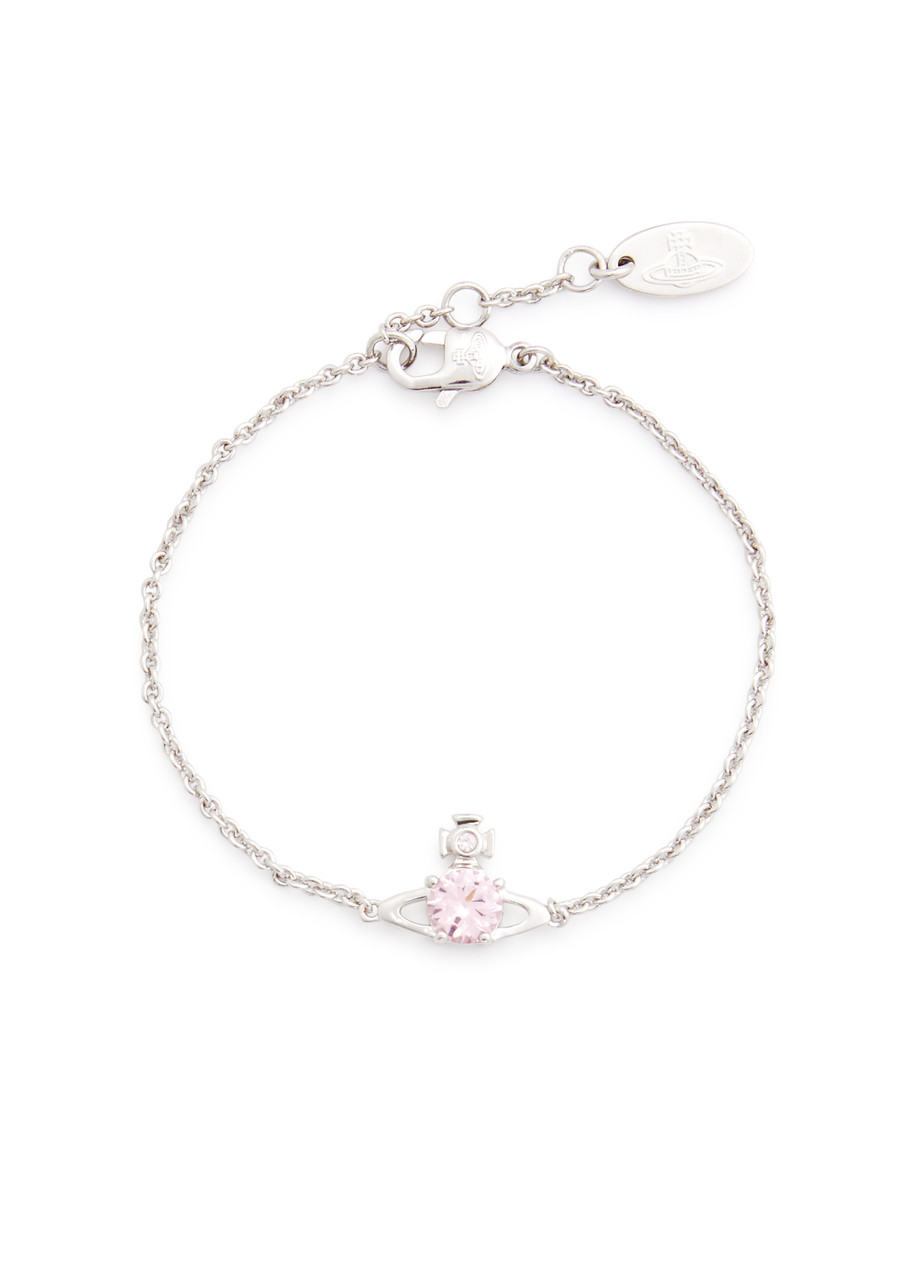 Vivienne Westwood Reina Small Orb-embellished Bracelet In Light Pink