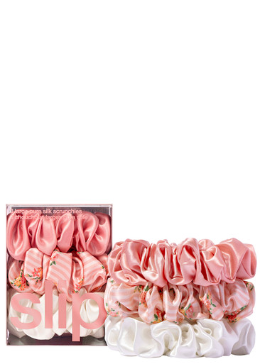 Slip Pure Silk Large Scrunchies - Petal