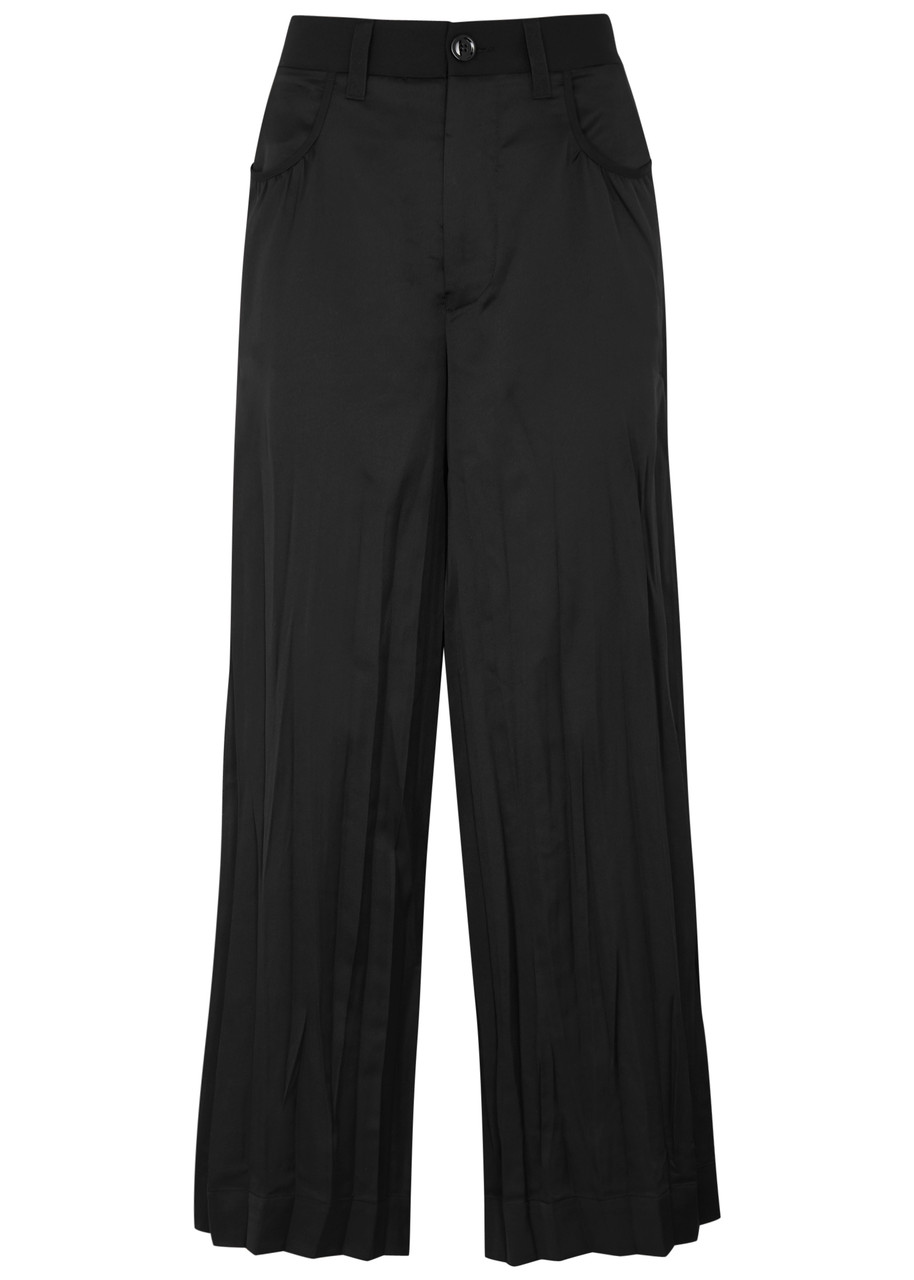 Acceptance Wide-leg Satin Trousers