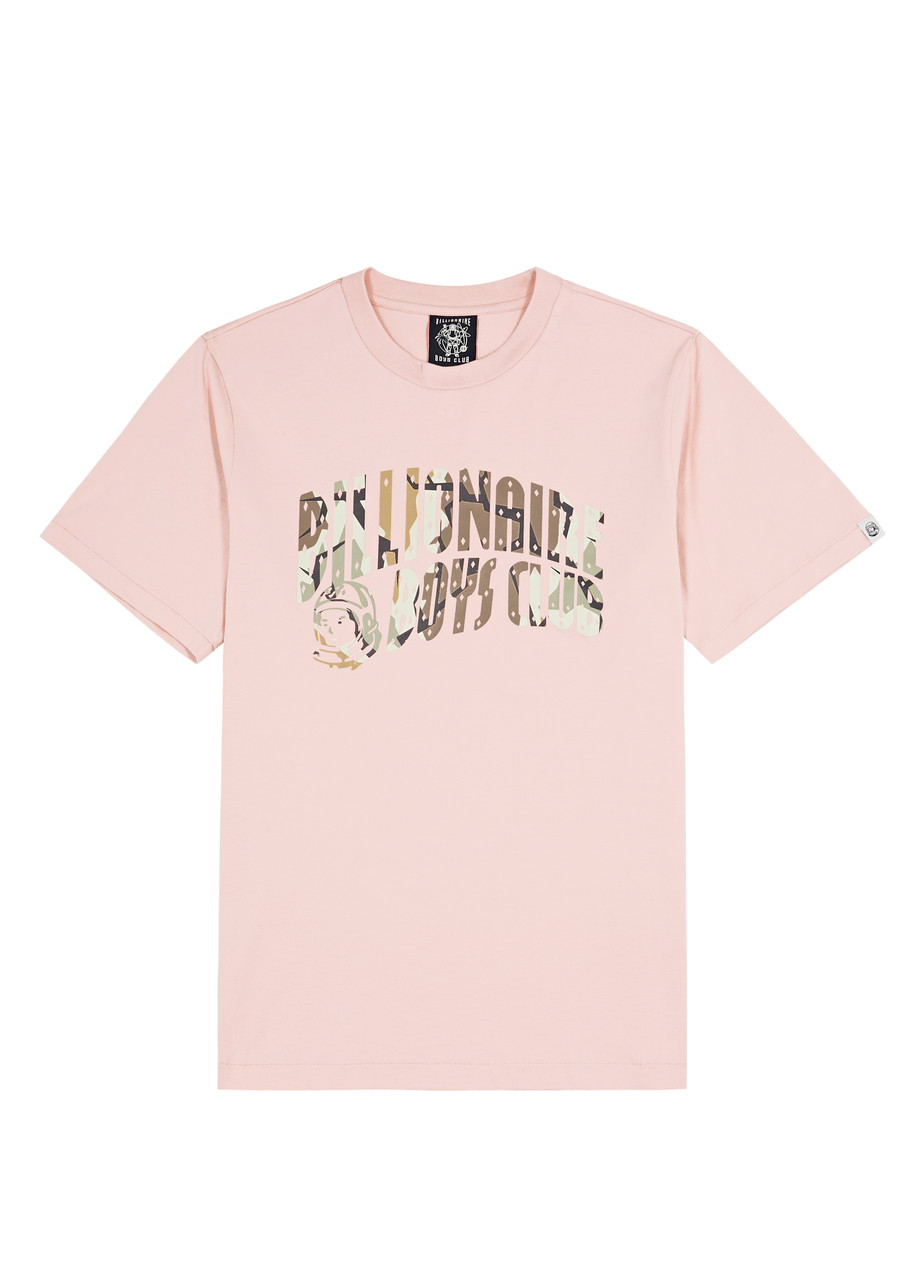 Shop Billionaire Boys Club Camo Arch Logo Cotton T-shirt In Pink