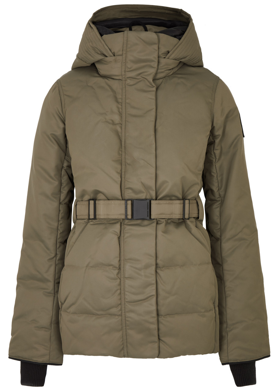 Canada Goose Mckenna Belted Performance Satin Jacket - Beige - XS (UK6 /xs)