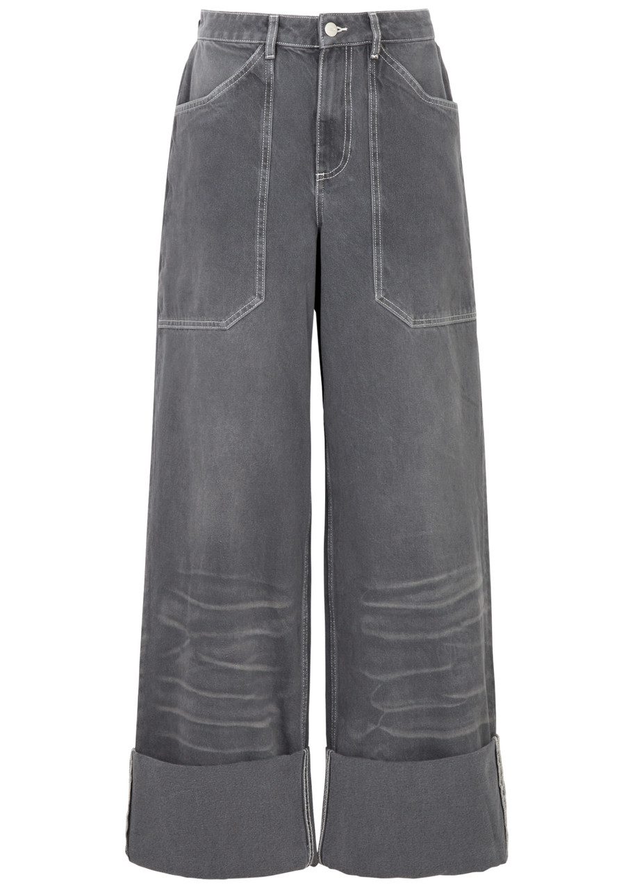 Cannari Concept Wide-leg Jeans In Grey