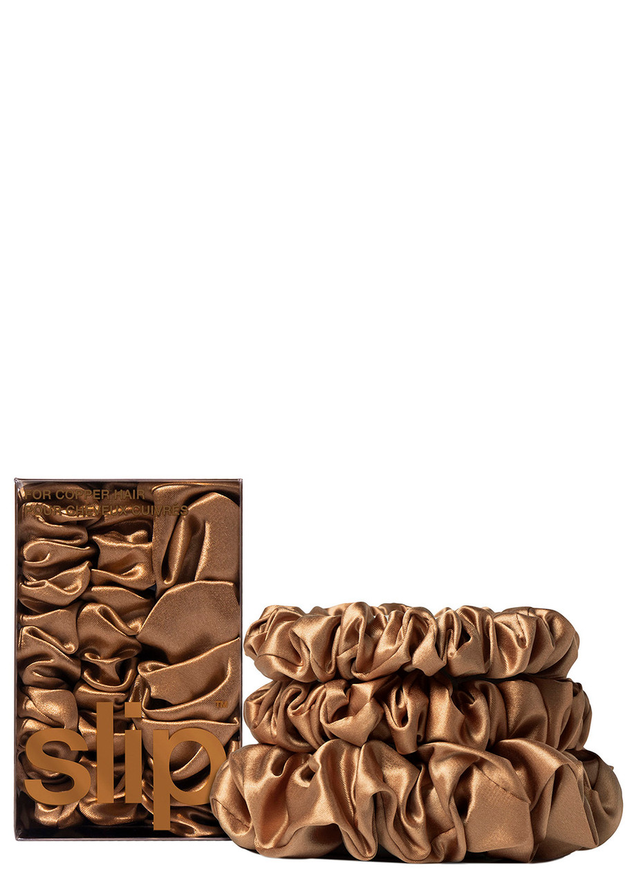 Slip Silk Assorted Scrunchies - Copper