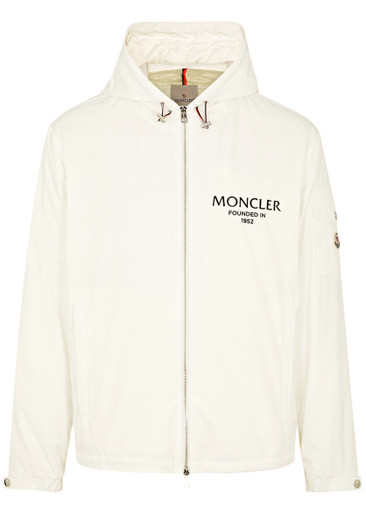 MONCLER HOSHI nylon jacket ナイロンジャケット MONCLER Granero logo hooded nylon jacket | Harvey Nichols