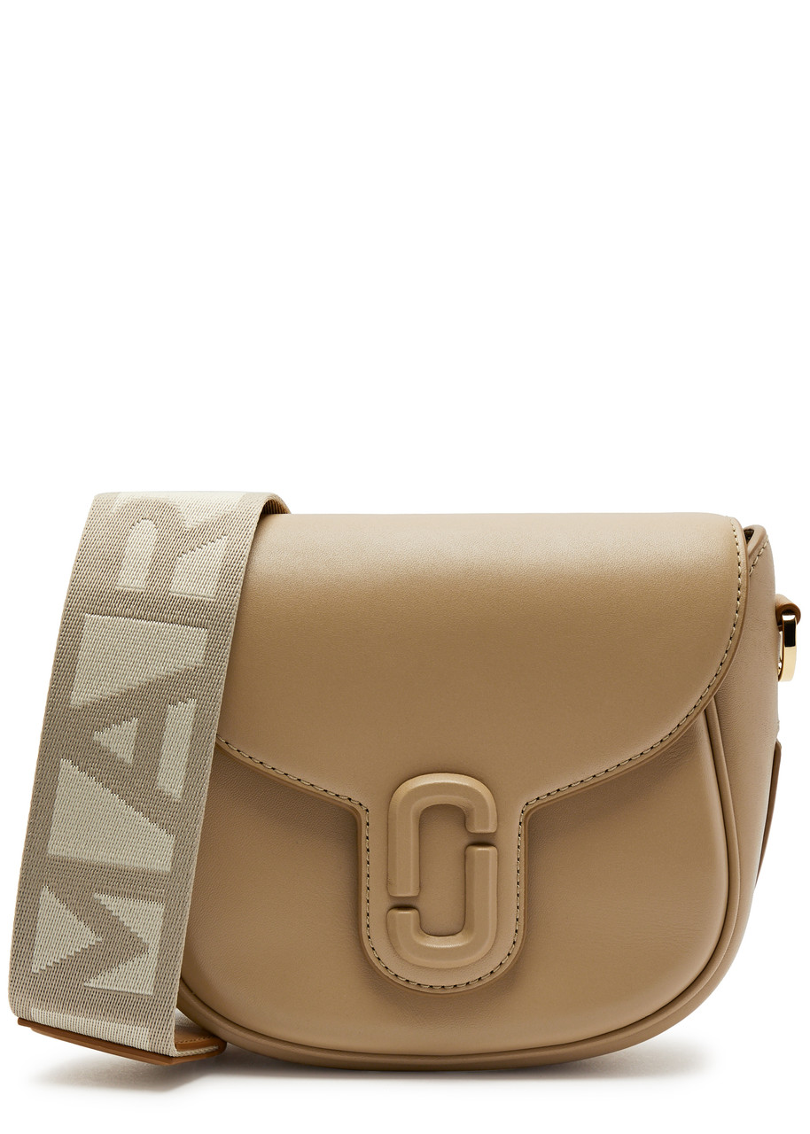 Marc Jacobs The J Marc Saddle Small Leather Cross-body Bag In Camel