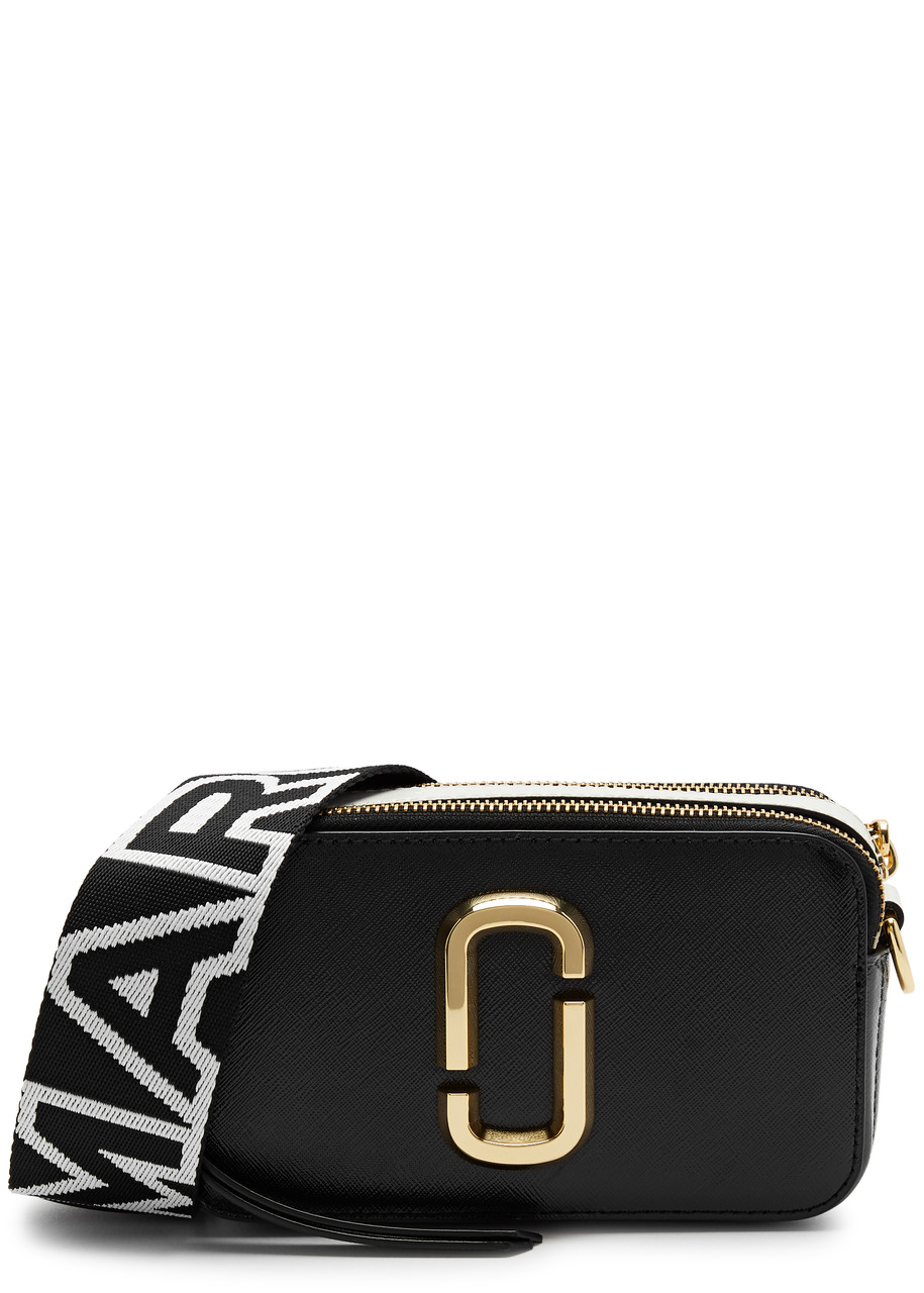 Marc Jacobs The Snapshot Core Leather Cross-body Bag In Black