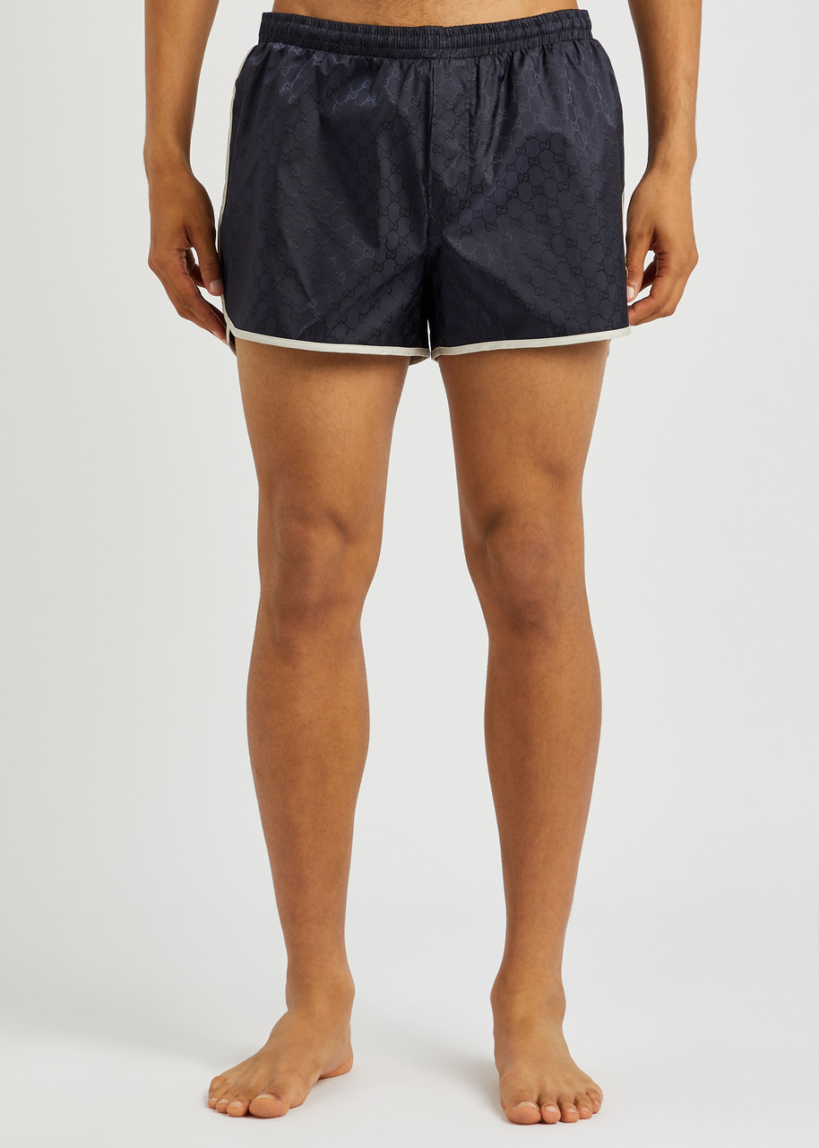  Gucci Gg Monogram Shell Swim Shorts - Navy - 48 (it48 / M) 