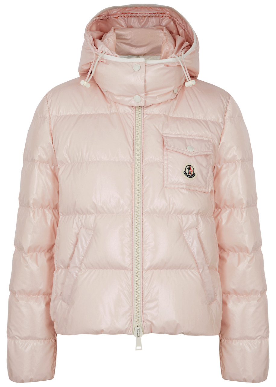 Shop Moncler Andro Quilted Shell Jacket In Pink