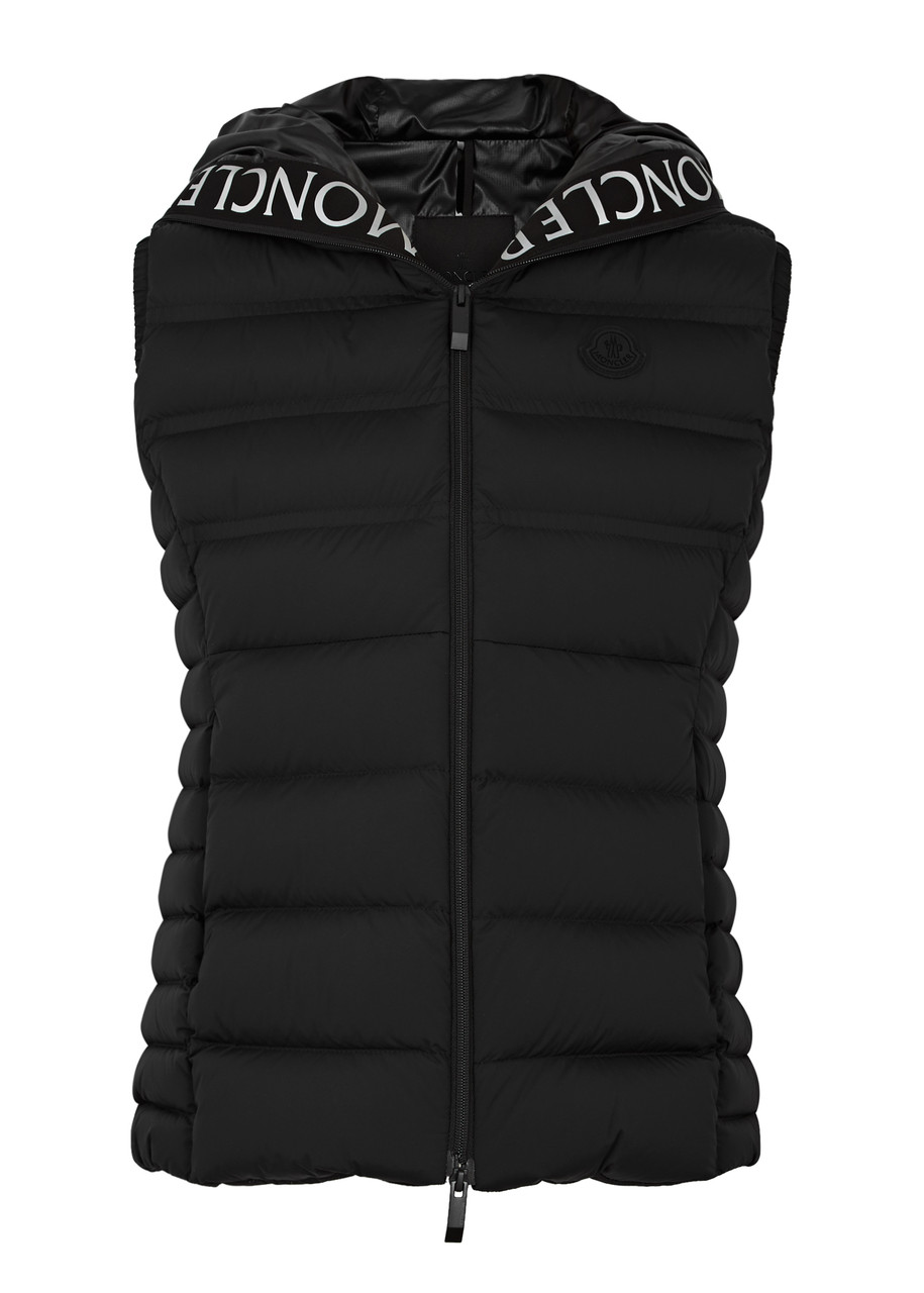 Shop Moncler Aliterse Quilted Shell Gilet In Black