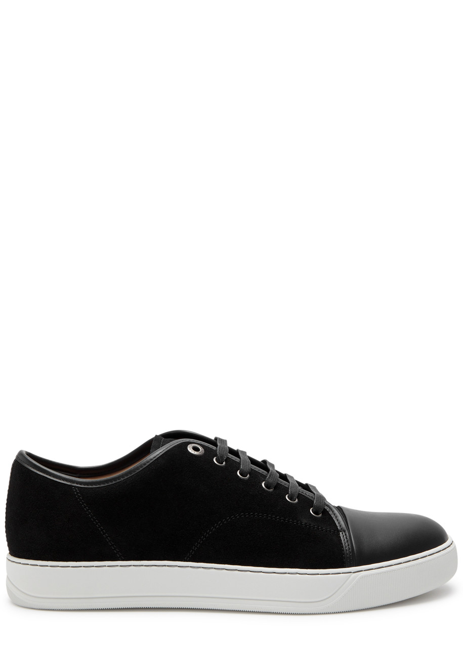 Shop Lanvin Dbb1 Suede Sneakers In Black