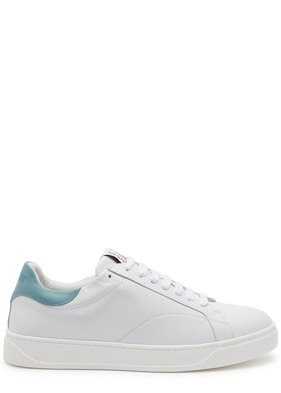 Lanvin Ddb0 Leather Sneakers In White