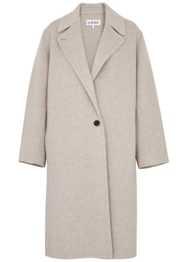 LOEWE Wool and cashmere-blend coat | Harvey Nichols