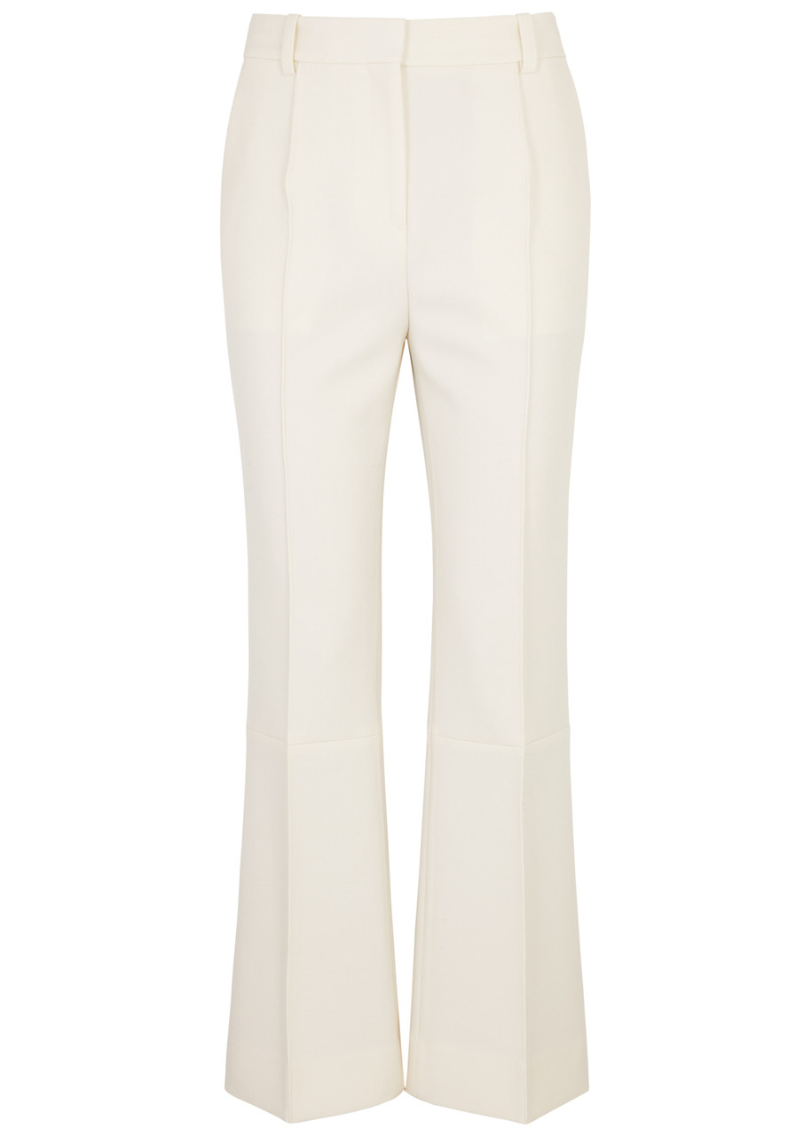 Slim-leg Flared Trousers