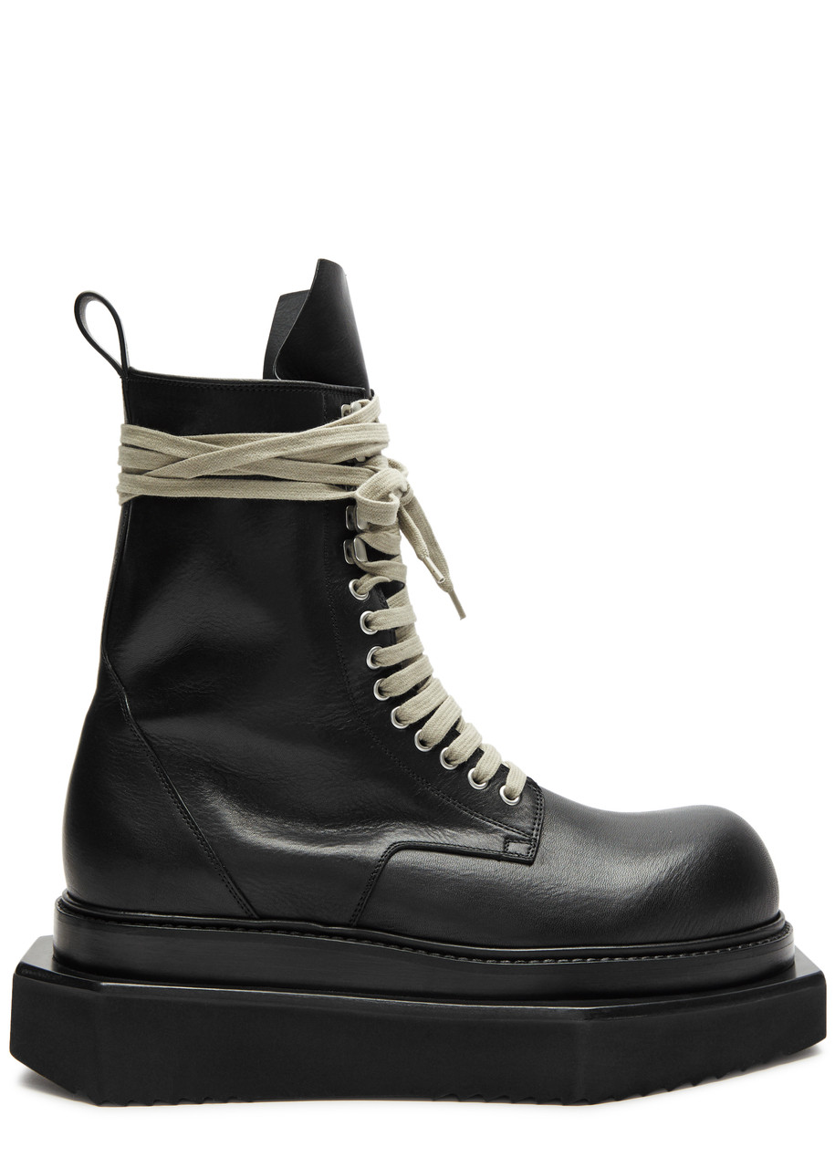 Rick Owens Turbo Cyclops Leather Boots | Smart Closet