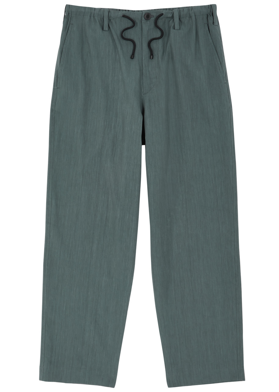 Dries Van Noten Penny Linen-blend Trousers - Green - 50 (IT50 / L)