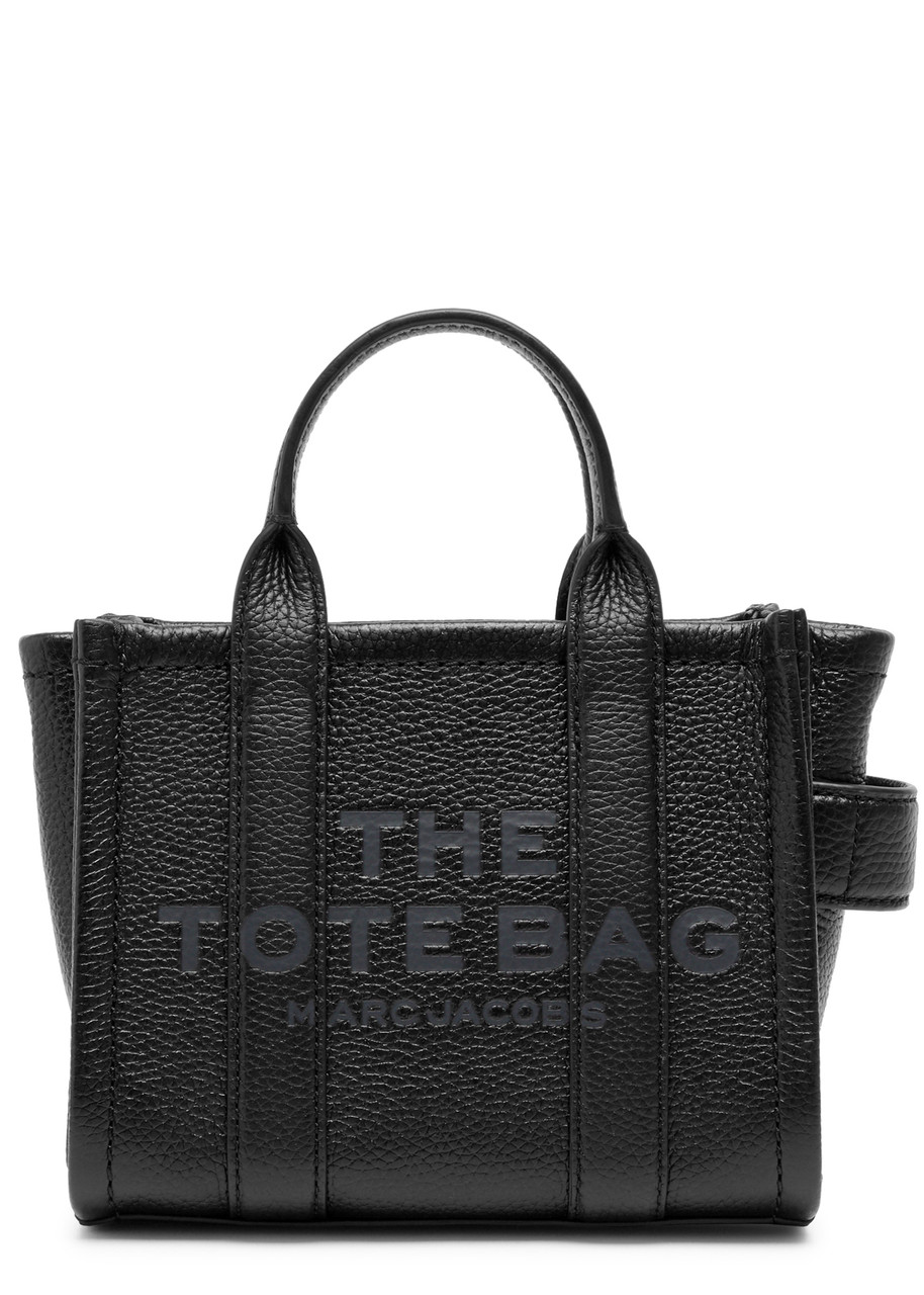 Marc Jacobs Small The Leather Tote Bag In Black