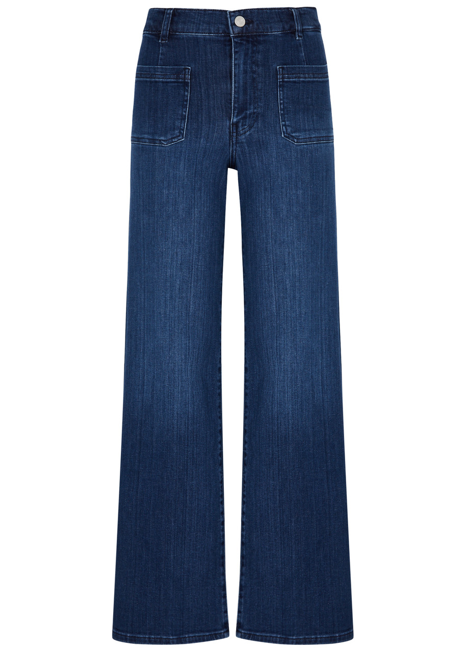 Frame Le Slim Palazzo Jeans In Blue