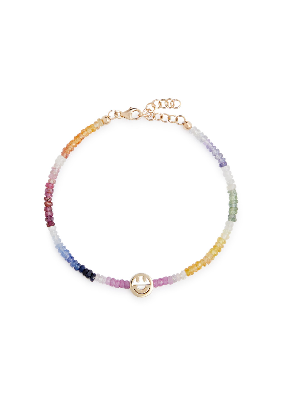 Roxanne First The Smiley Sapphire Beaded Bracelet In Multicoloured 1