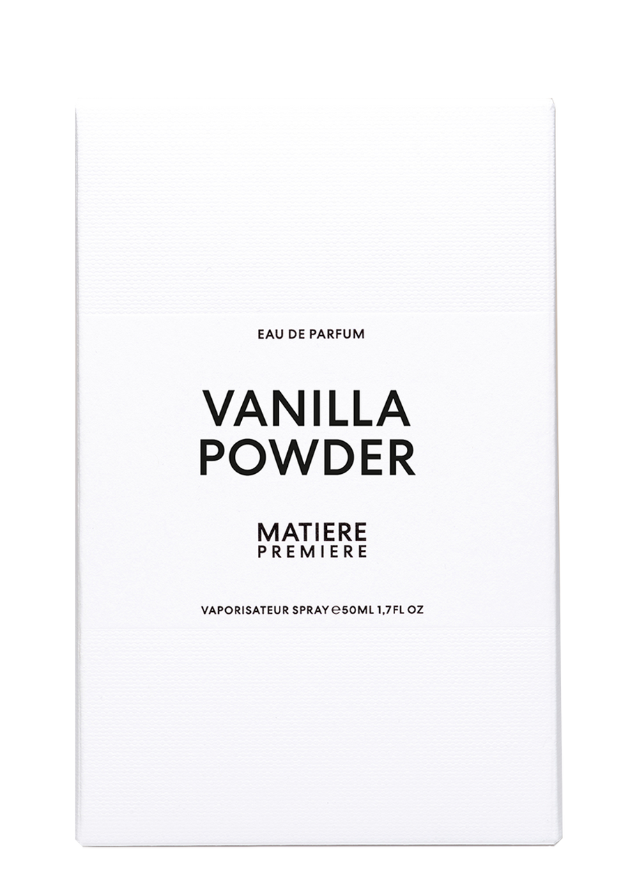MATIERE PREMIERE MATIERE PREMIERE VANILLA POWDER EAU DE PARFUM 50ML, PERFUME, OVERDOSE OF DARK VANILLA BEANS, WHITE P