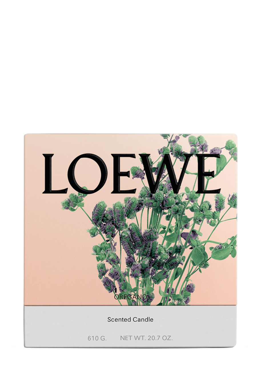  Loewe Oregano Candle - Medium 610g, Candle, Mid-intensity Fragrance, Aromatic Perfume Of A Mediterranean Herb Garden, Woody And Amber Notes, Medium 