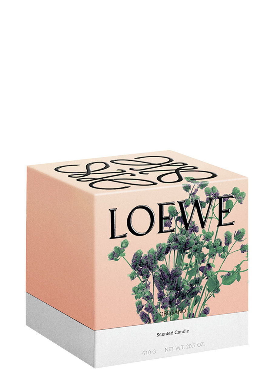  Loewe Oregano Candle - Medium 610g, Candle, Mid-intensity Fragrance, Aromatic Perfume Of A Mediterranean Herb Garden, Woody And Amber Notes, Medium 