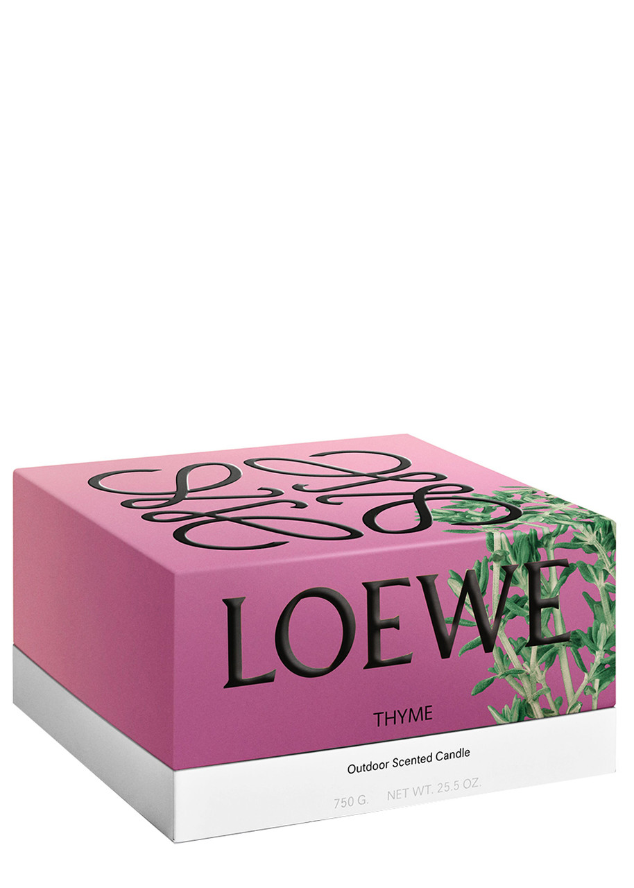  Loewe Thyme Outdoor Candle 750g, Candle, High-intensity Fragrance, Herbaceous Aroma Of The Mediterranean Plant, Mosquito-repelling, Lemongrass Notes 