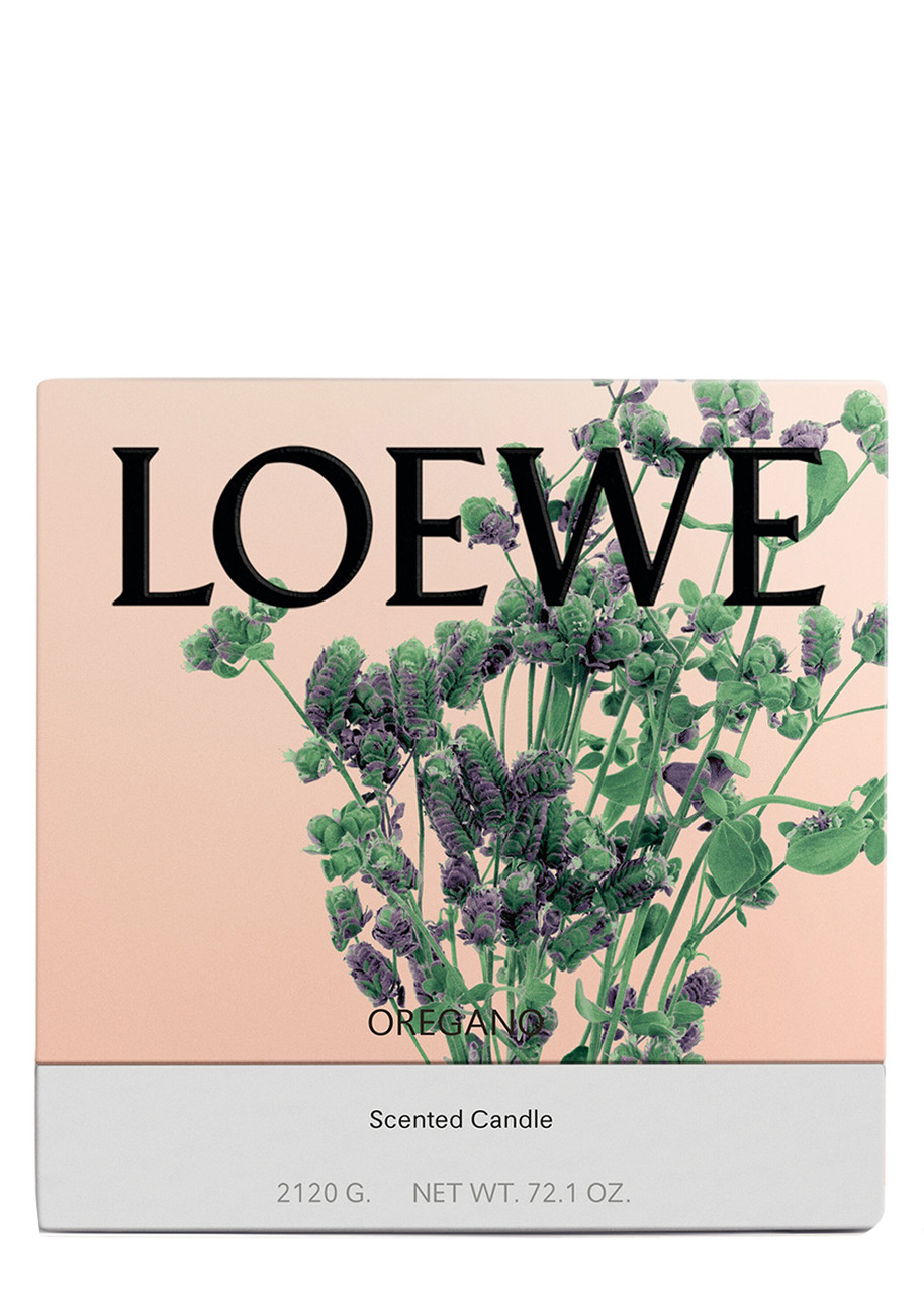  Loewe Oregano Candle - Large 2120g, Candle, Mid-intensity Fragrance, Aromatic Perfume Of A Mediterranean Herb Garden, Woody And Amber Notes, Large 