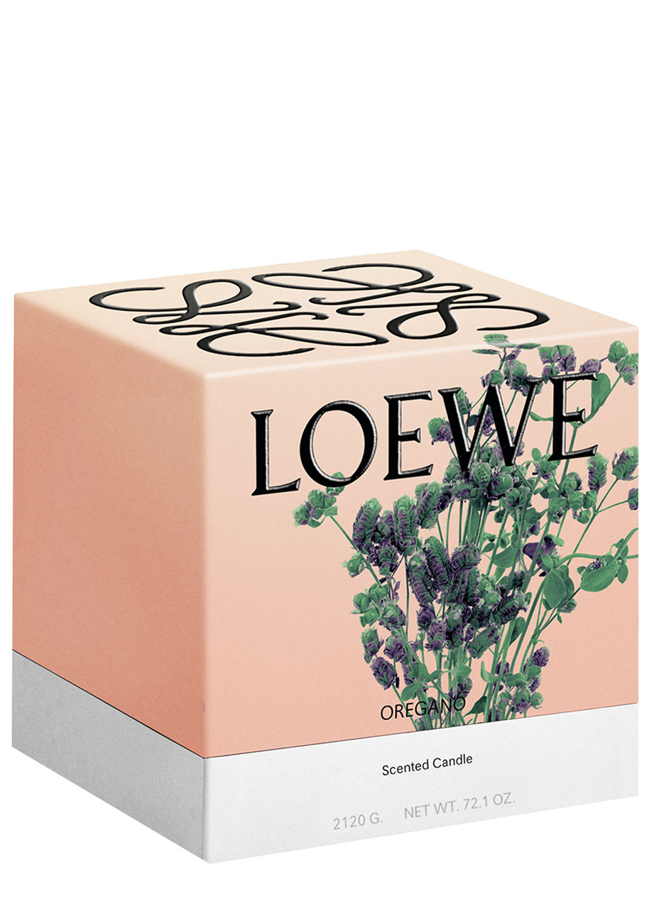  Loewe Oregano Candle - Large 2120g, Candle, Mid-intensity Fragrance, Aromatic Perfume Of A Mediterranean Herb Garden, Woody And Amber Notes, Large 