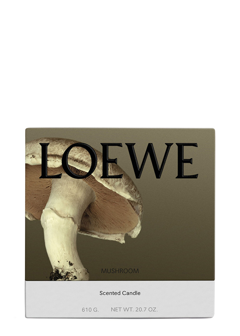  Loewe Mushroom Scented Candle - Medium 610g, Candle, Mid-intensity Fragrance, Rich, Earthy Scent Evocative Of A Portobello Mushroom, Medium 610g 