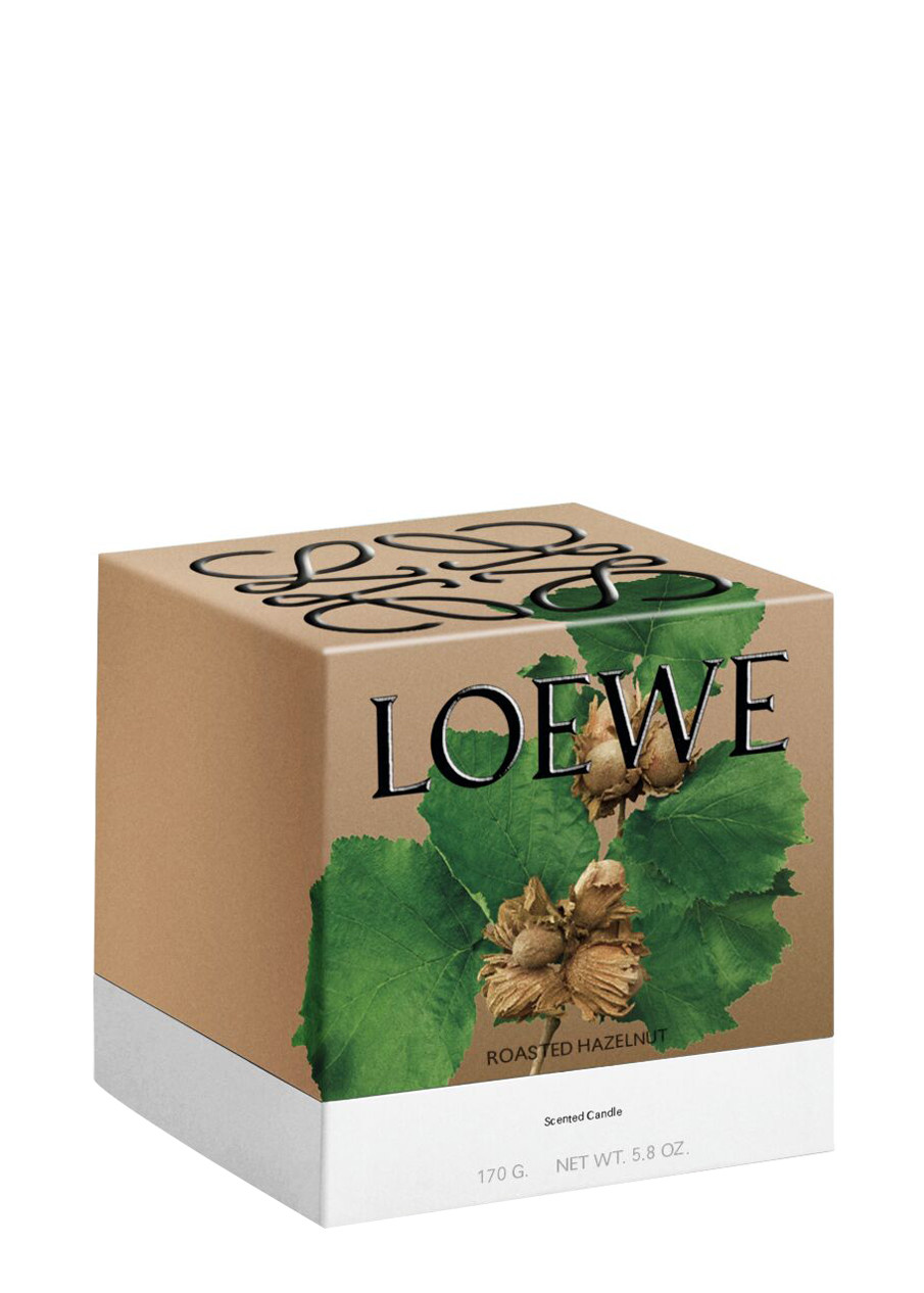  Loewe Roasted Hazelnut Scented Candle - Small 170g, Candle, Extra High-intensity Fragrance, Woody, Nutty Aroma, Deep, Spicy And Smoky Aspects, Small 
